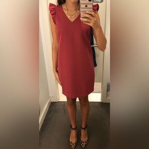 LOFT Dark Mauve Mini Dress